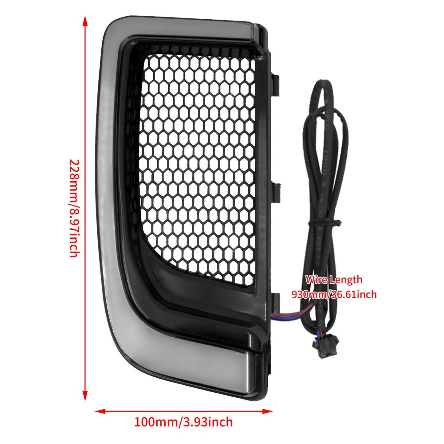 LED Fairing Lower Turn Signal Running Light Black For Harley Touring 2014-UP | HCmotorku