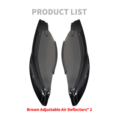 Side Batwing Fairing Wind Deflector Gloss Black Fit For Harley Electra Touring | HCmotorku