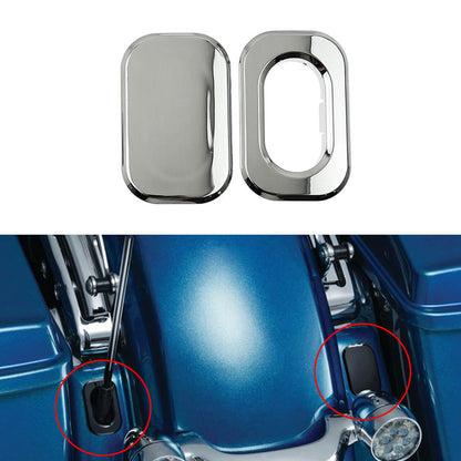 Rear Fender Antenna Hole Filler Plug Cover Chrome For Harley Touring Glide | HCmotorku