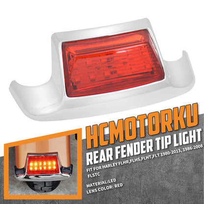 Rear Fender Tip LED Light Fit For Harley Electra Road Glide Softail 1980-2008 | HCmotorku