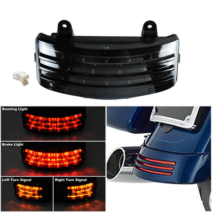 Rear Fender Tri-Bar LED Turn Signal Tail Brake Light For Harley Touring 2006-2013 | HCmotorku