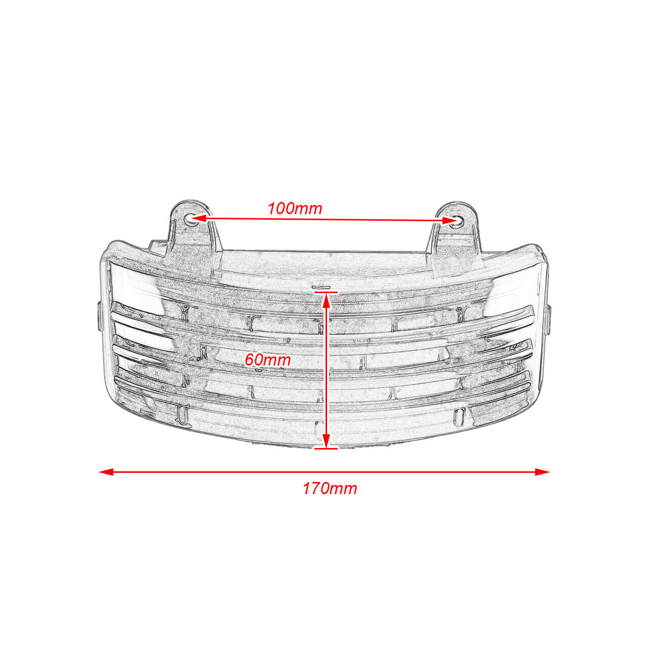 Rear Fender Tri-Bar LED Turn Signal Tail Brake Light For Harley Touring 2006-2013 | HCmotorku