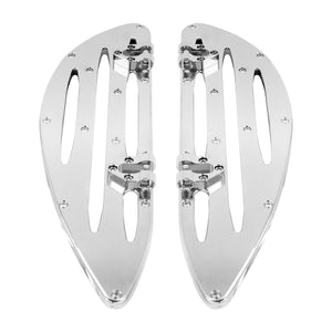 Front Stretched Rider Floorboards for Harley 1986-2025 Touring 1986-2017 Softail | HCmotorku