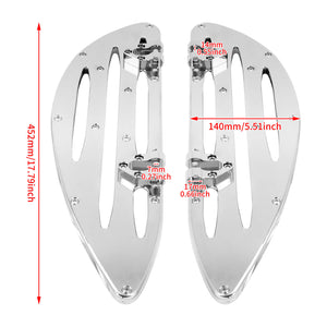 Front Stretched Rider Floorboards for Harley 1986-2025 Touring 1986-2017 Softail | HCmotorku