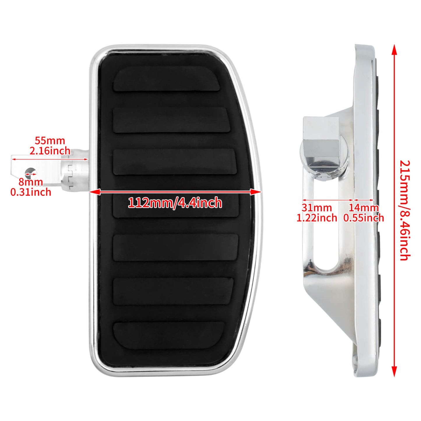 Adjustable Floorboard Rider Passenger Footboard for VTX 1800 1300 SHADOW VT750 Suzuki VL400 | HCmotorku