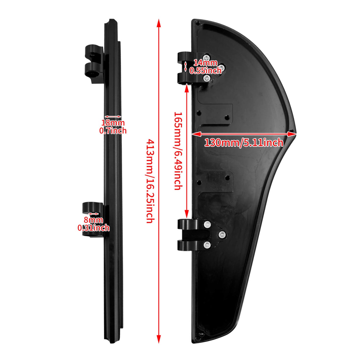 Motorcycle Rider Passenger Floorboards Set Fit for Harley Touring Sportster Softail | HCmotorku