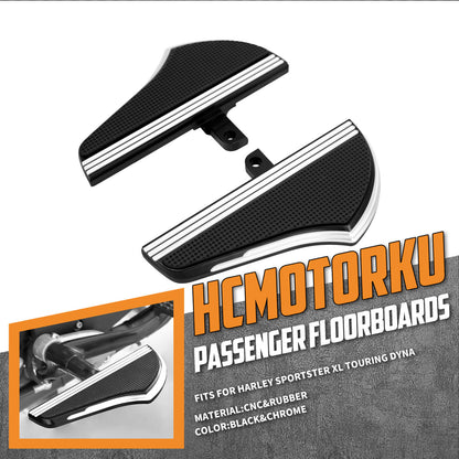 Motorcycle Rider Passenger Floorboards Set Fit for Harley Touring Sportster Softail | HCmotorku