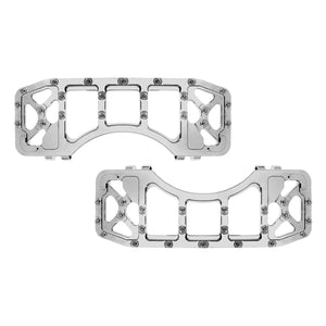 Wide Foot Pegs Floorboards MX Style Chrome Fit For Harley Touring Softail Deluxe | HCmotorku