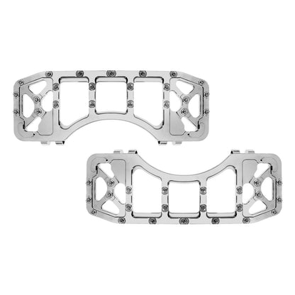 Wide Foot Pegs Floorboard MX Style Chrome Fit For Harley Touring Softail Deluxe | HCmotorku