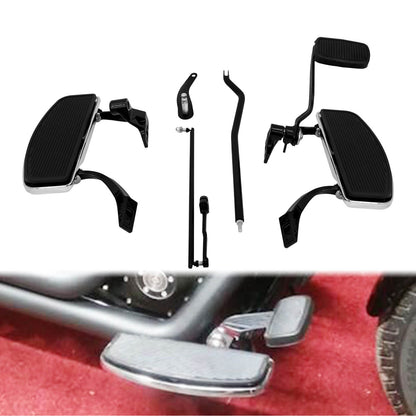 Complete Floorboards Footboards Kit Lever Pegs Fit For Harley Dyna 2006-2017 | HCmotorku