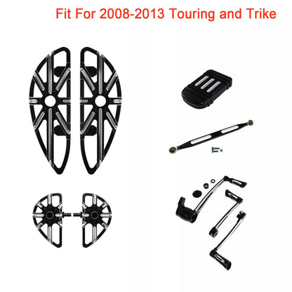 Hollow F&R Floorboard Brake Arm Shifter Pedal Linkage Kits Fit For Harley FLHTC | HCmotorku