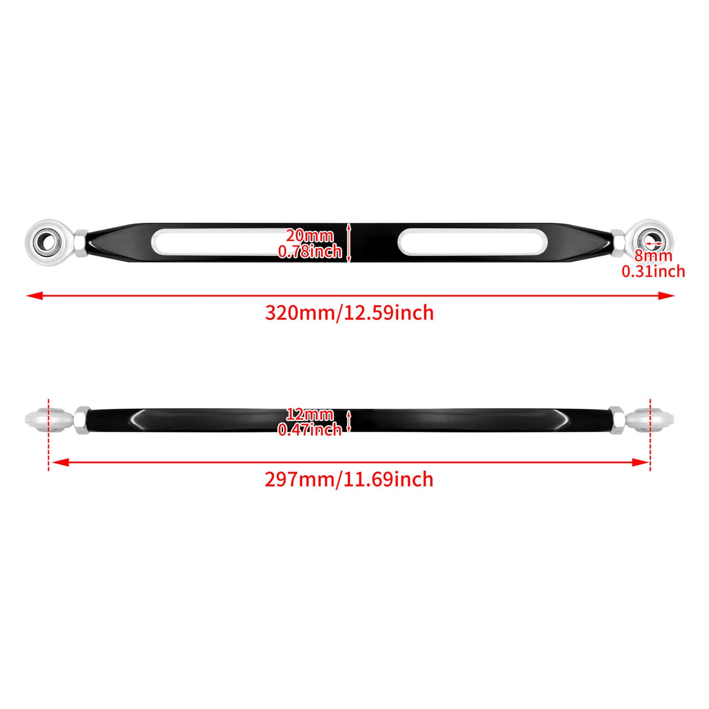 Hollow F&R Floorboard Brake Arm Shifter Pedal Linkage Kits Fit For Harley FLHTC | HCmotorku