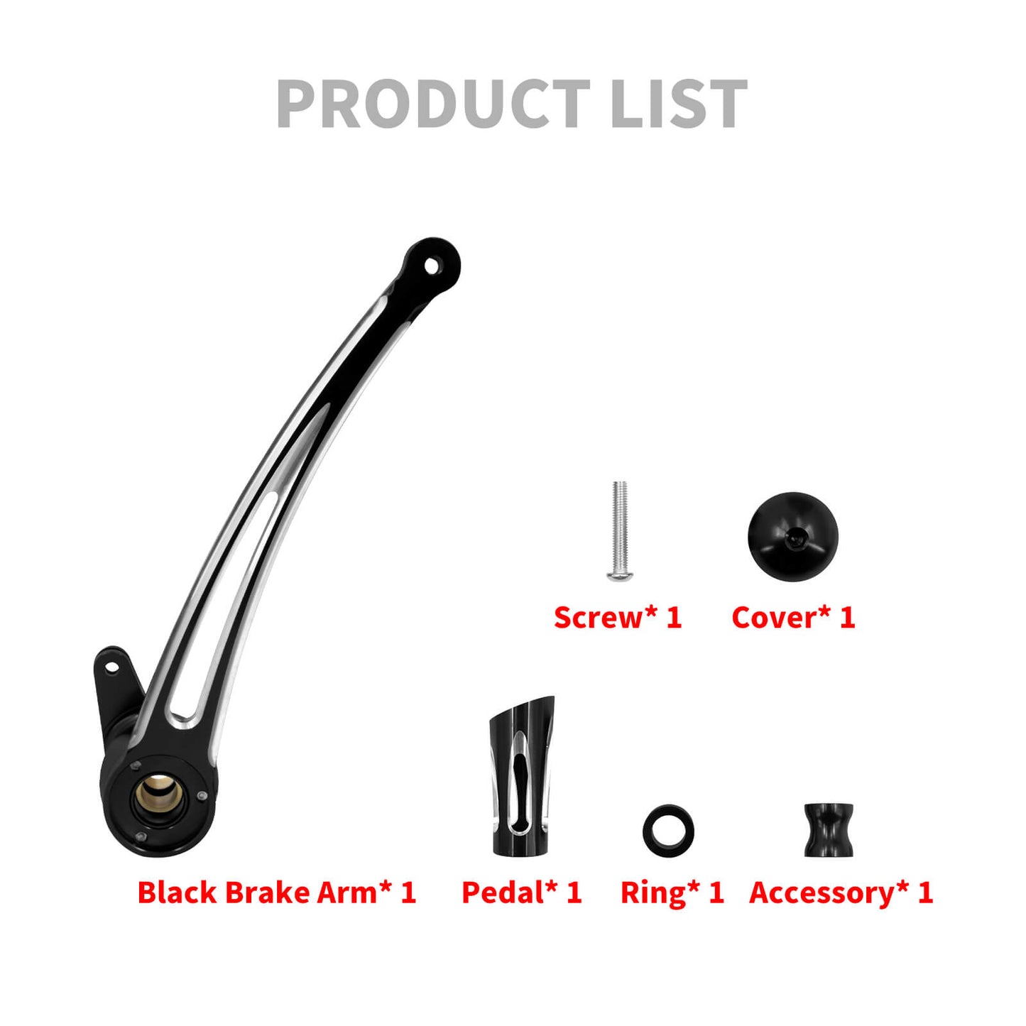 Hollow F&R Floorboard Brake Arm Shifter Pedal Linkage Kits Fit For Harley FLHTC | HCmotorku