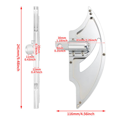 Harley Passenger Footboards Hollow Blade Male Mount for Softail Sportster Touring | HCmotorku