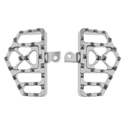 Wide MX Rear Floorboards Male Mount Passenger Foot Pegs Chrome Fit For Harley | HCmotorku