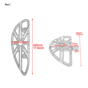 Motorcycle Passenger Rider Footboards Set for Harley Touring Sportster Softail | HCmotorku