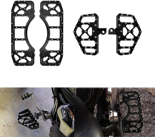 PassBlack enger Foot Floorboards Pegs Pedal Driver For Harley Softail Touring | HCmotorku