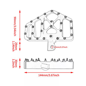 Passenger Floorboards Foot Pegs Black For Harley Softail Touring 1986-2025 | HCmotorku