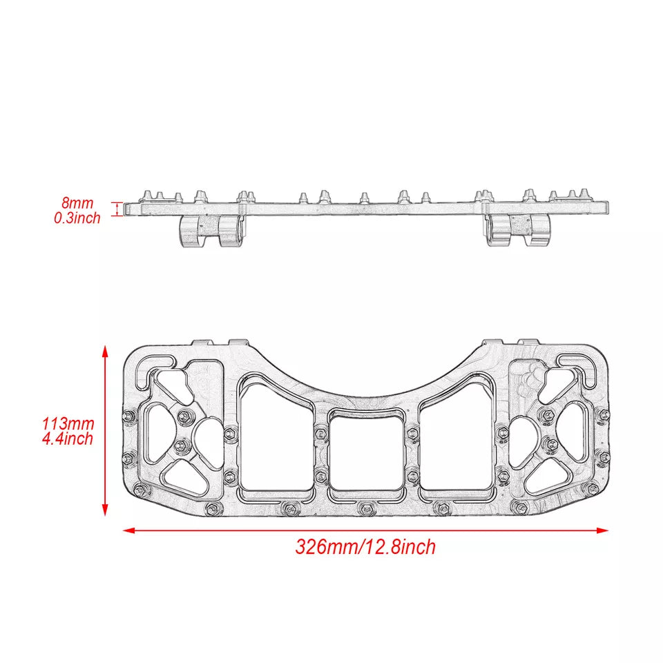 Passenger Floorboards Foot Pegs Black For Harley Softail Touring | HCmotorku