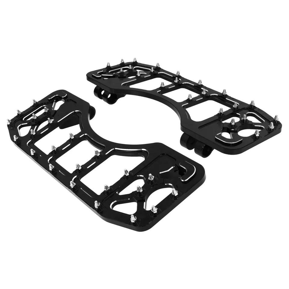 Passenger Floorboards Foot Pegs Black For Harley Softail Touring | HCmotorku