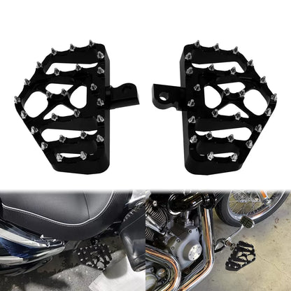 Passenger Floorboards Foot Pegs Black For Harley Softail Touring | HCmotorku