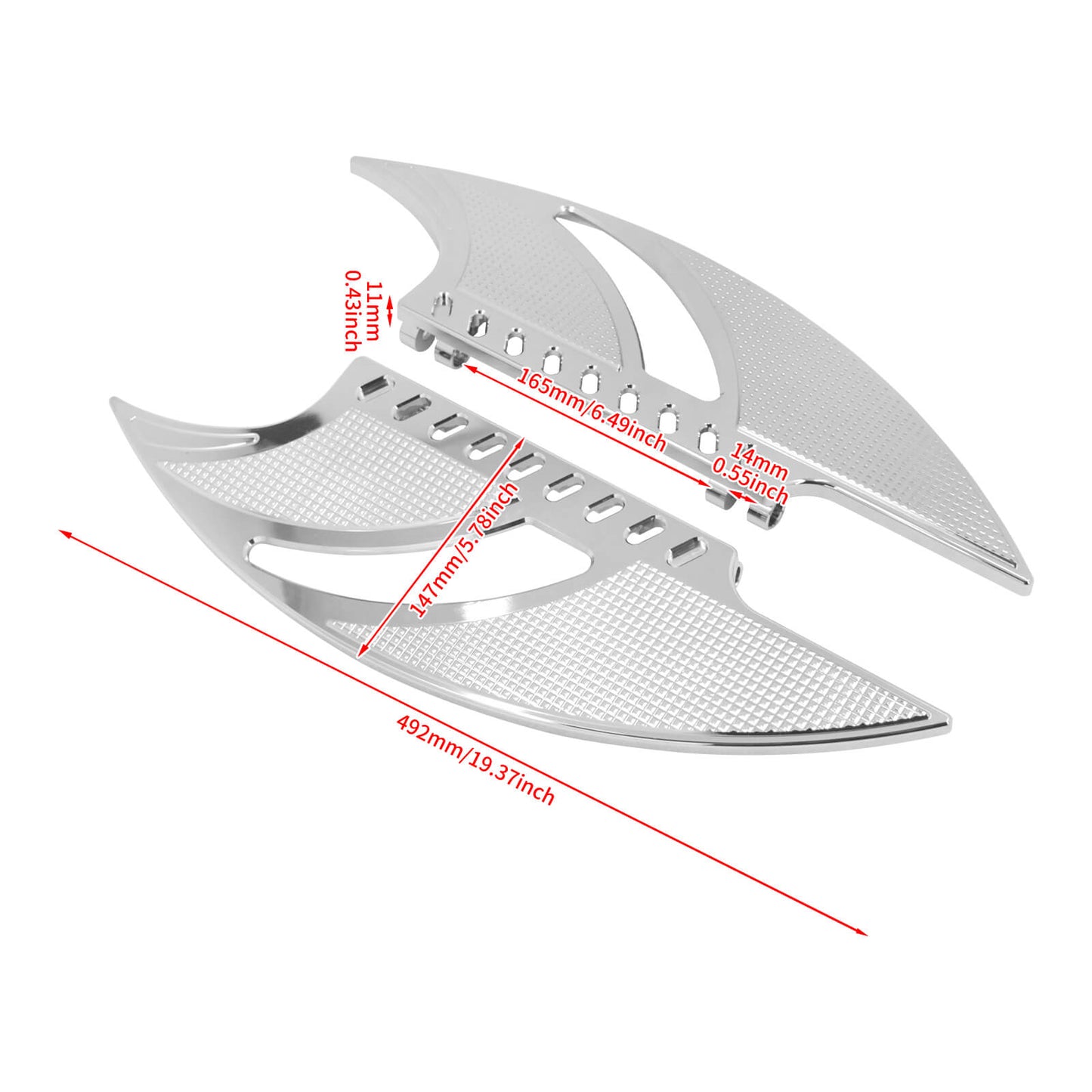 Rider Floorboards Rear Footpeg Footboards Shift Lever Pegs Pedal Fit For Harley | HCmotorku