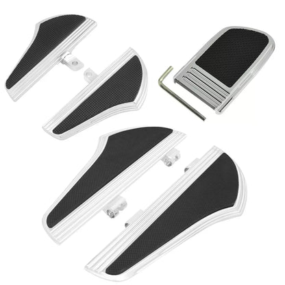 Defiance Floorboards Front Rear Foot Rest Brake Pedal Pad Kit Fit For Harley | HCmotorku