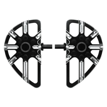 CNC Stretched Passenger Footboards Fits Harley Sportster Touring Dyna Softail | HCmotorku