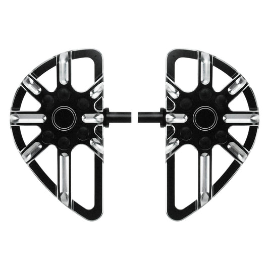 CNC Stretched Passenger Footboards Fits Harley Sportster Touring Dyna Softail | HCmotorku