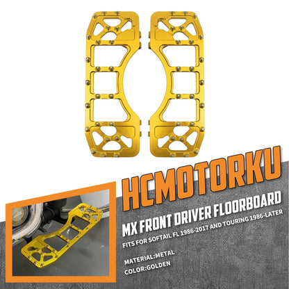 CNC Wide Offroad Rider Floorboards For Harley | HCmotorku