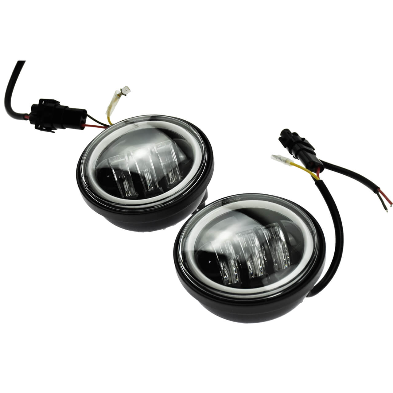 4.5" 30W LED Fog Light Passing Projector Lamps for Harley Jeep Wrangler | HCmotorku