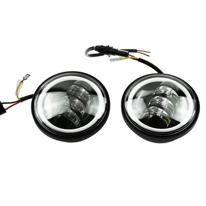 4.5" 30W LED Fog Light Passing Projector Lamps for Harley Jeep Wrangler | HCmotorku