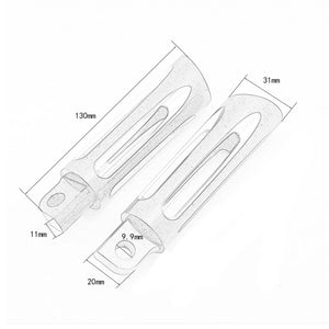 CNC Cut Male Mount Foot pegs Footrest Pedals for Harley Models | HCmotorku