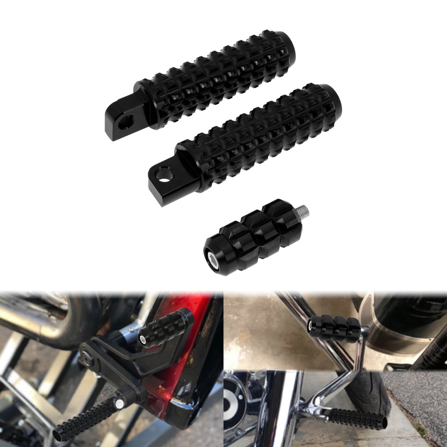 CNC Male Mount Style Footpegs Shifter Peg Set for Harley | HCmotorku