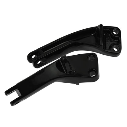 Passenger Foot Peg Mounting Brackets Mounts Pair Black Fit For Dyna 2006-2017 | HCmotorku