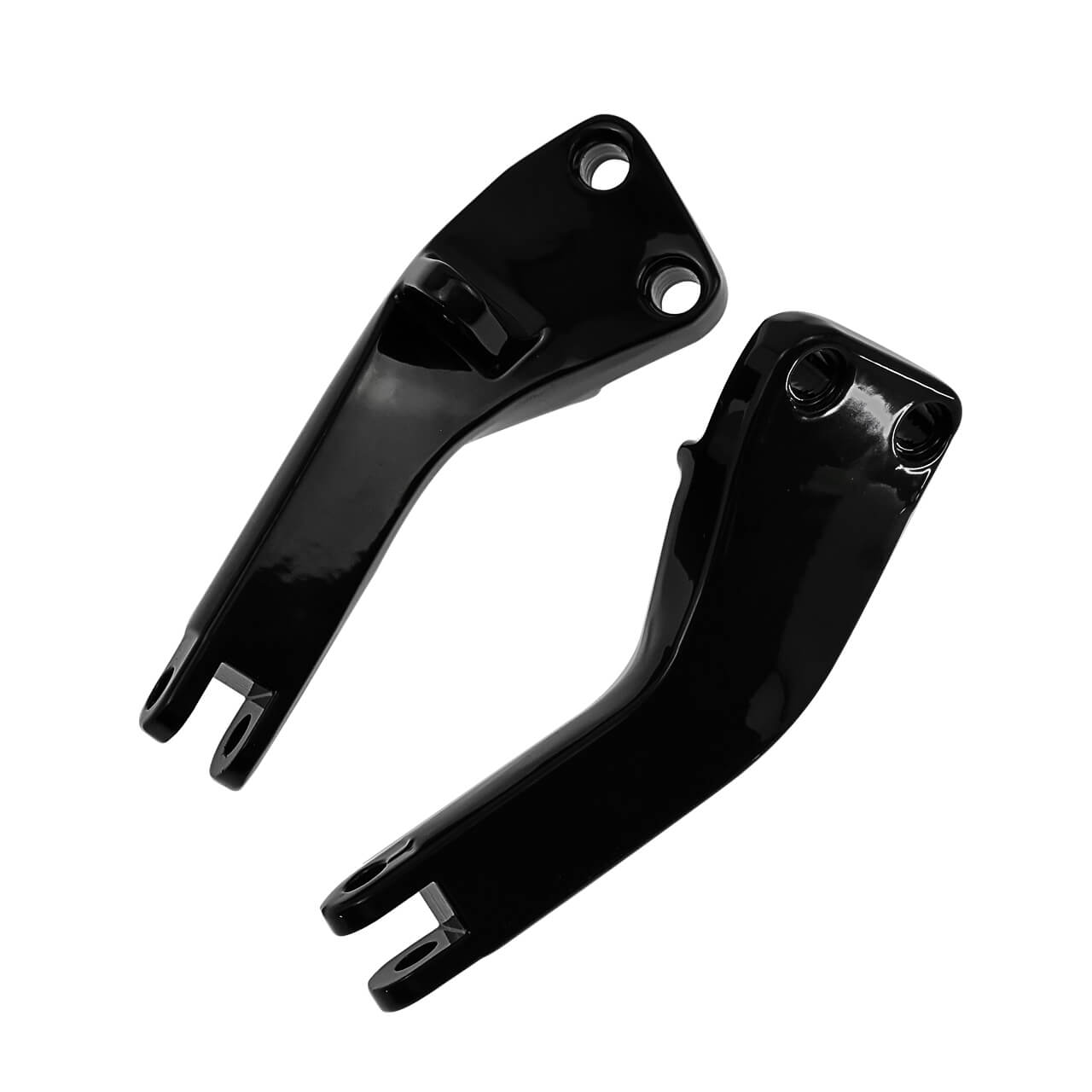 Passenger Foot Peg Mounting Brackets Mounts Pair Black Fit For Dyna 2006-2017 | HCmotorku