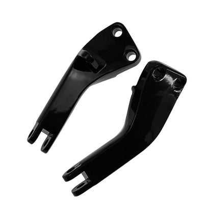 Passenger Foot Peg Mounting Brackets Mounts Pair Black Fit For Dyna 2006-2017 | HCmotorku