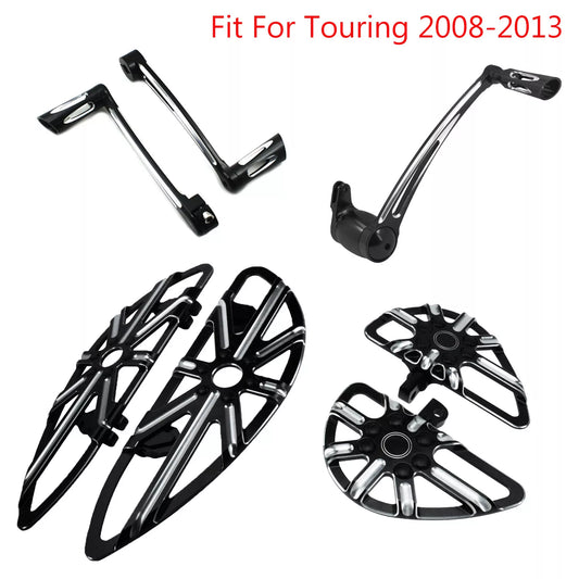 Driver Passenger Floorboard Shifter Lever Brake Arm Set Fit For Touring 2008-2013 | HCmotorku