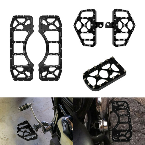 Mx Style Floorboards Brake Pedal Cover Kit Black Fit For Harley Touring Softail | HCmotorku
