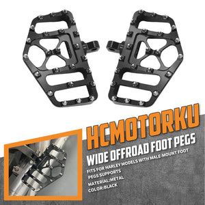 Mx Style Floorboards Brake Pedal Cover Kit Black Fit For Harley Touring Softail | HCmotorku