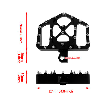 CNC Wide Footboards for Harley | HCmotorku