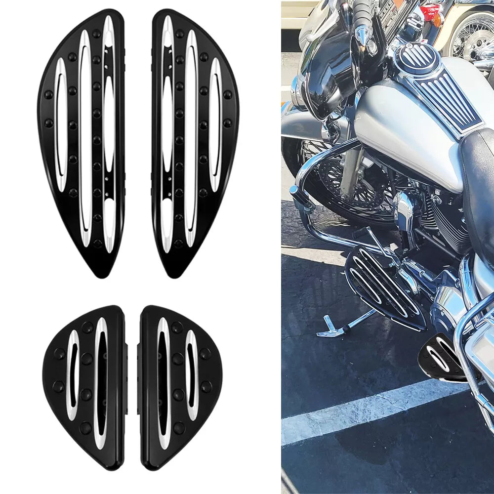 Driver Floorboards Foot Peg Footboards W/ Shifter Brake Pad Pedals For Touring | HCmotorku