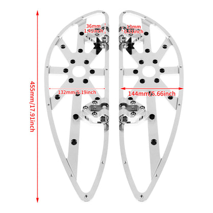 CNC Chrome Driver Floorboards Hollow Boards Pedal Fit For Touring Glide Softail | HCmotorku