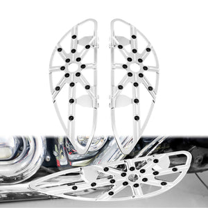 CNC Chrome Driver Floorboards Hollow Boards Pedal For Touring Glide 1986-2025 Softail 1986-2017 | HCmotorku