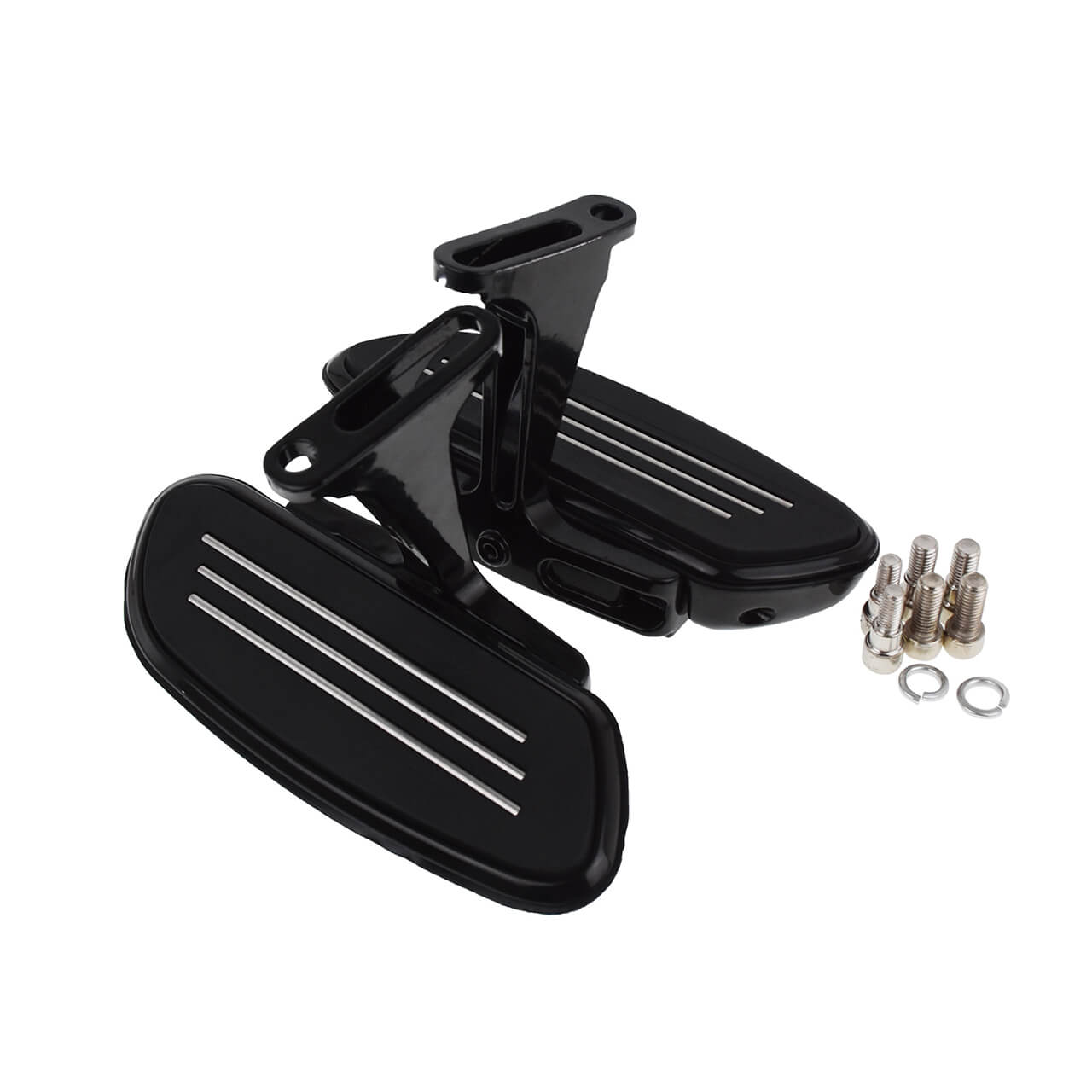 Streamline Passenger Footboards with Bracket Set Fit Harley Touring 1993-2016 | HCmotorku