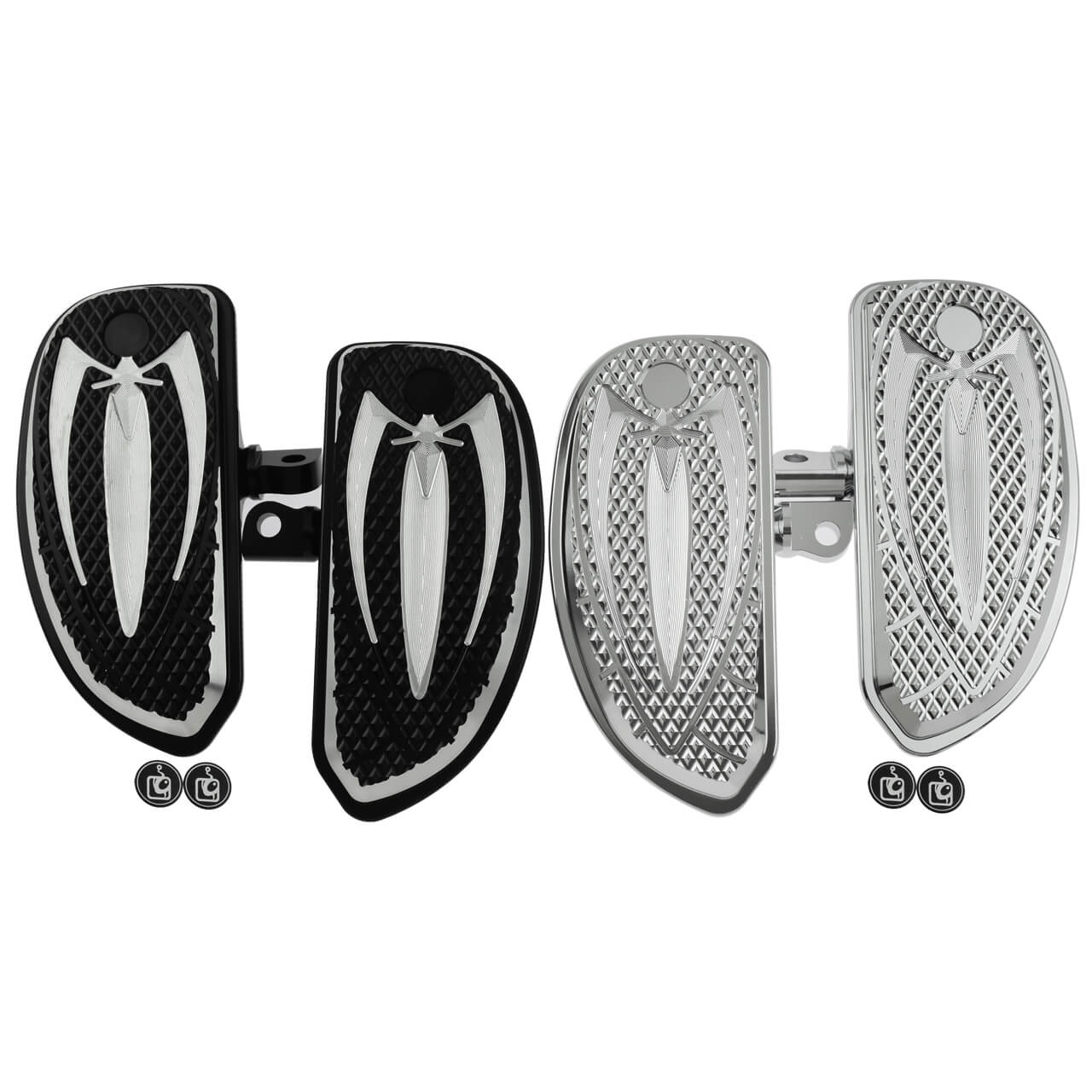 Motorcycle Male Mount Footboards for Harley | HCmotorku