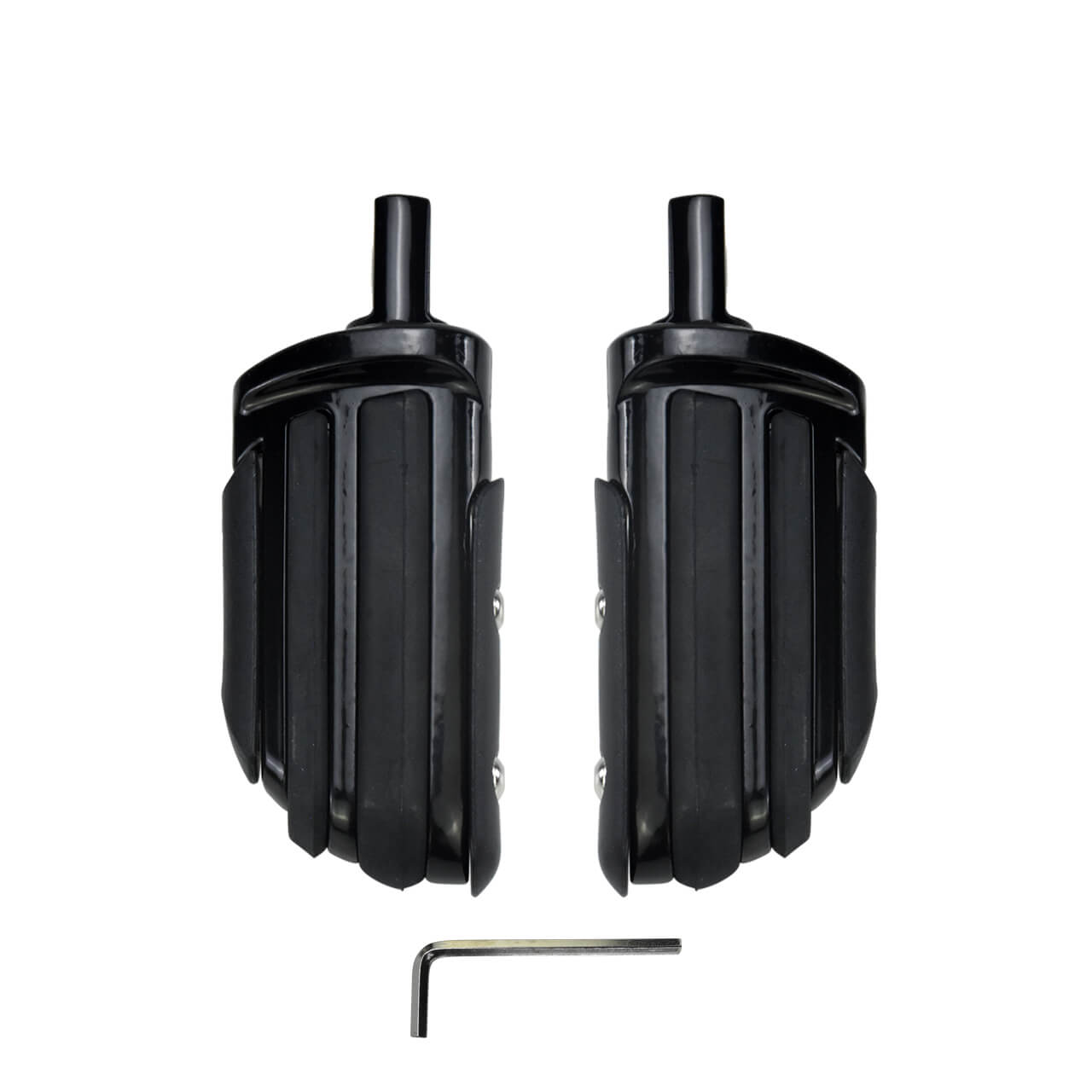 Rubber Passenger Highway Foot Pegs Footrest Black For Harley Sportster Softail | HCmotorku