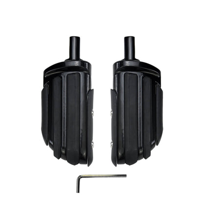 Rubber Passenger Highway Foot Pegs Footrest Black For Harley Sportster Softail | HCmotorku