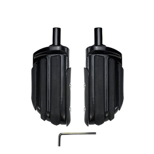 Rubber Passenger Highway Foot Pegs Footrest Black For Harley Sportster Softail | HCmotorku