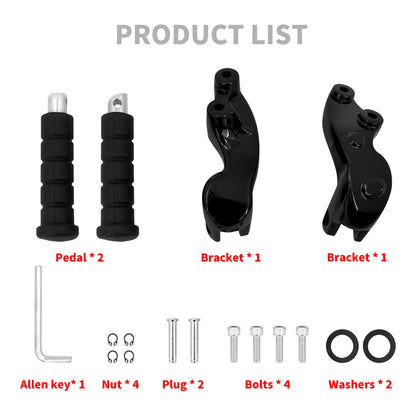 Foldable Passenger Footpegs for Indian Scout Bobber 2015-2020 | HCmotorku